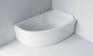 Ванна из искусственного камня Astra-Form Анастасия 01010024 правая 182x125 см белый глянец